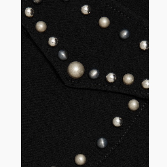 Cinq à Sept Florencia Studded Mini-Shirtdress Black - Picture 7 of 7